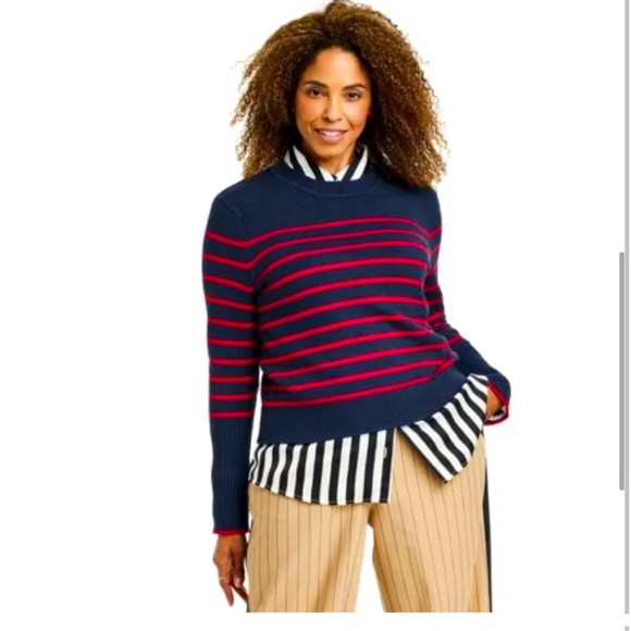 La Ligne Sweaters - NWT La Ligne x Target Marina Sweater in Blue with Red Stripes